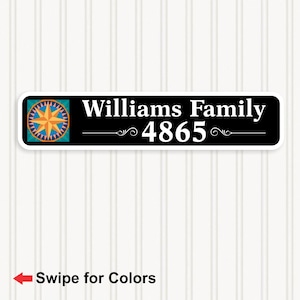 Barn Quilt Address Number / Sign - Premium Quality (No Wood) - Choose any of our patterns - Beautiful and Maintenance-Free BQ702