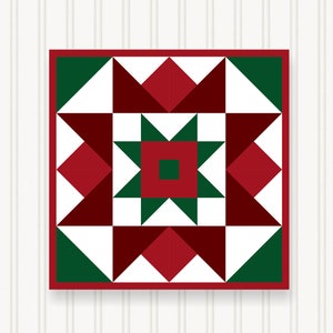 Barn Quilt Wall Art, 8 Sizes, Outdoor & Indoor Square Block, Home Decor Accent, BQ107-02