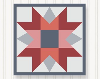 BARN QUILT Block Beautiful Outdoor or Indoor Square 7 Sizes - Etsy