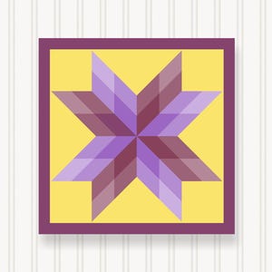 Barn Quilt Wall Art, 8 Sizes, Outdoor & Indoor Square Block, Home Decor Accent, BQ087-04