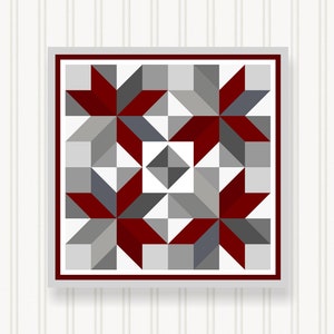 Barn Quilt Wall Art, 8 Sizes, Outdoor & Indoor Square Block, Home Decor Accent, BQ033-05