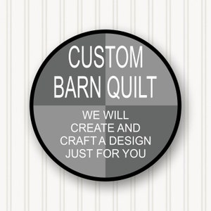 Custom Round Barn Quilt, 5 Sizes, Beautiful Outdoor Wall Art Decor, BQR000