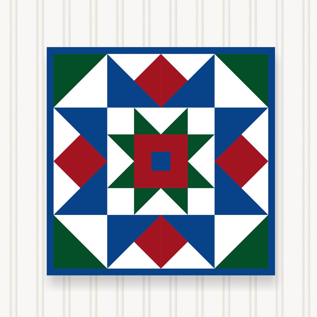 BQ107-01 BARN QUILT Block Outdoor Square 6 SIZES Outside - Etsy