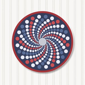 Round Barn Quilt, 6 Sizes, Beautiful Outdoor Wall Art Decor, BQR132-20
