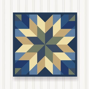 Barn Quilt Wall Art, 8 Sizes, Outdoor & Indoor Square Block, Home Decor Accent, BQ110-08