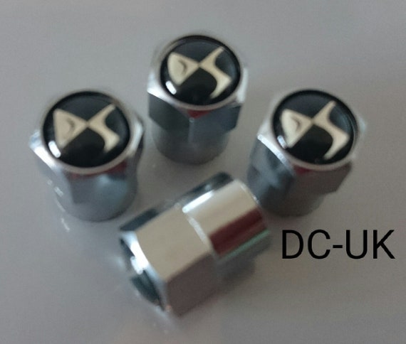 MG Chrome Wheel Tyre Valve Dust Caps Covers Set x4 Black Metal MGb MG6 MG3 gt zr zs zt Midget Magnette