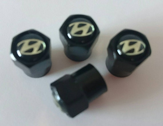 HYUNDAI Black Wheel Tyre Valve Dust 