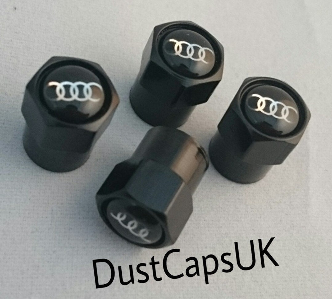 20mm Chrome Tire Valve Caps – Alloy Wheel Dust Covers For Audi A4 & Many Cars 8 thumbnail image
