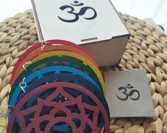 家の空間に飾るスピリチュアルな吊り下げ装飾「7つのエネルギーセンター/7つのチャクラ」