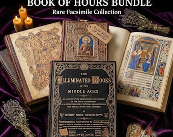 Paquete de facsímiles de manuscritos medievales iluminados (PDF digital)