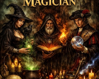 Bruja, hechicero y mago - por W.H. Davenport Adams