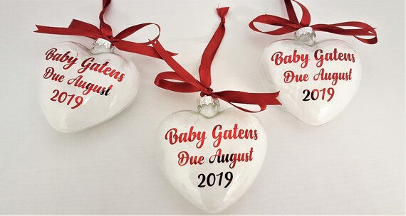 baby announcement bauble