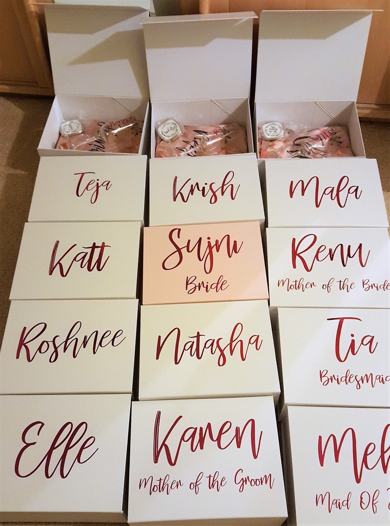 Personalised Bridesmaid Boxes Etsy UK