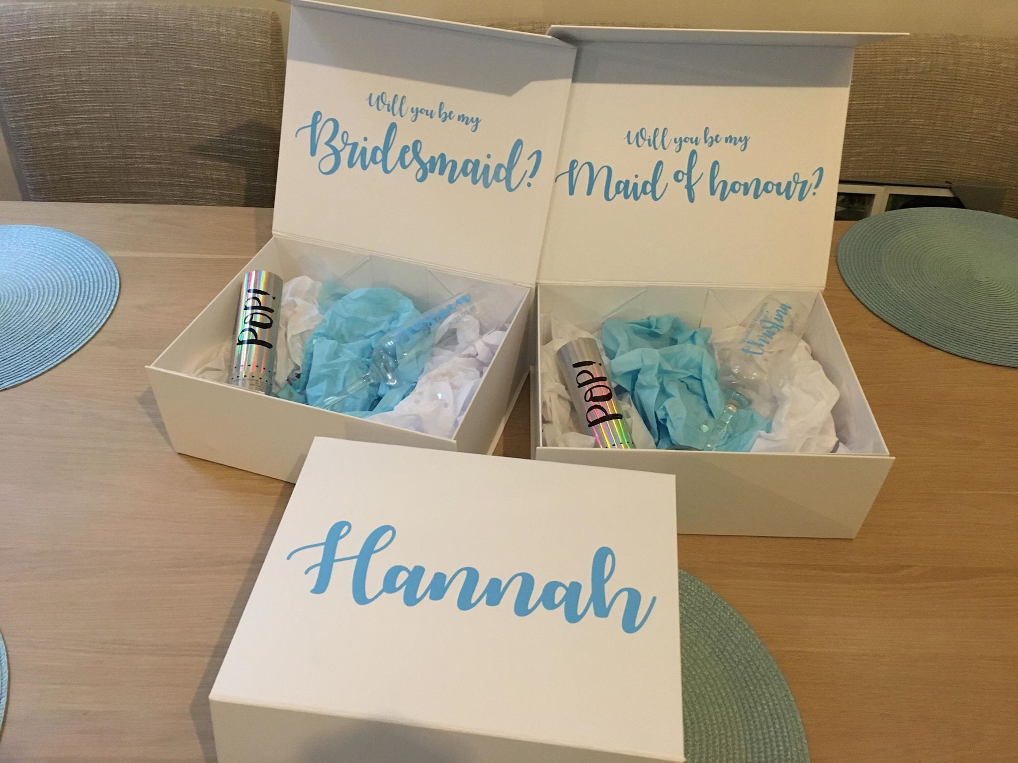 Bridesmaid Box Personalised bridesmaid boxes Favour box Etsy