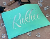 Personalised Bridesmaid Makeup Bag, Hen Night Bridesmaid Make Up Bag Gift, Personalised Bridesmaid Gifts, Wedding Bridesmaid Gift