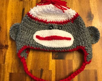 Crochet Sock Monkey Hat