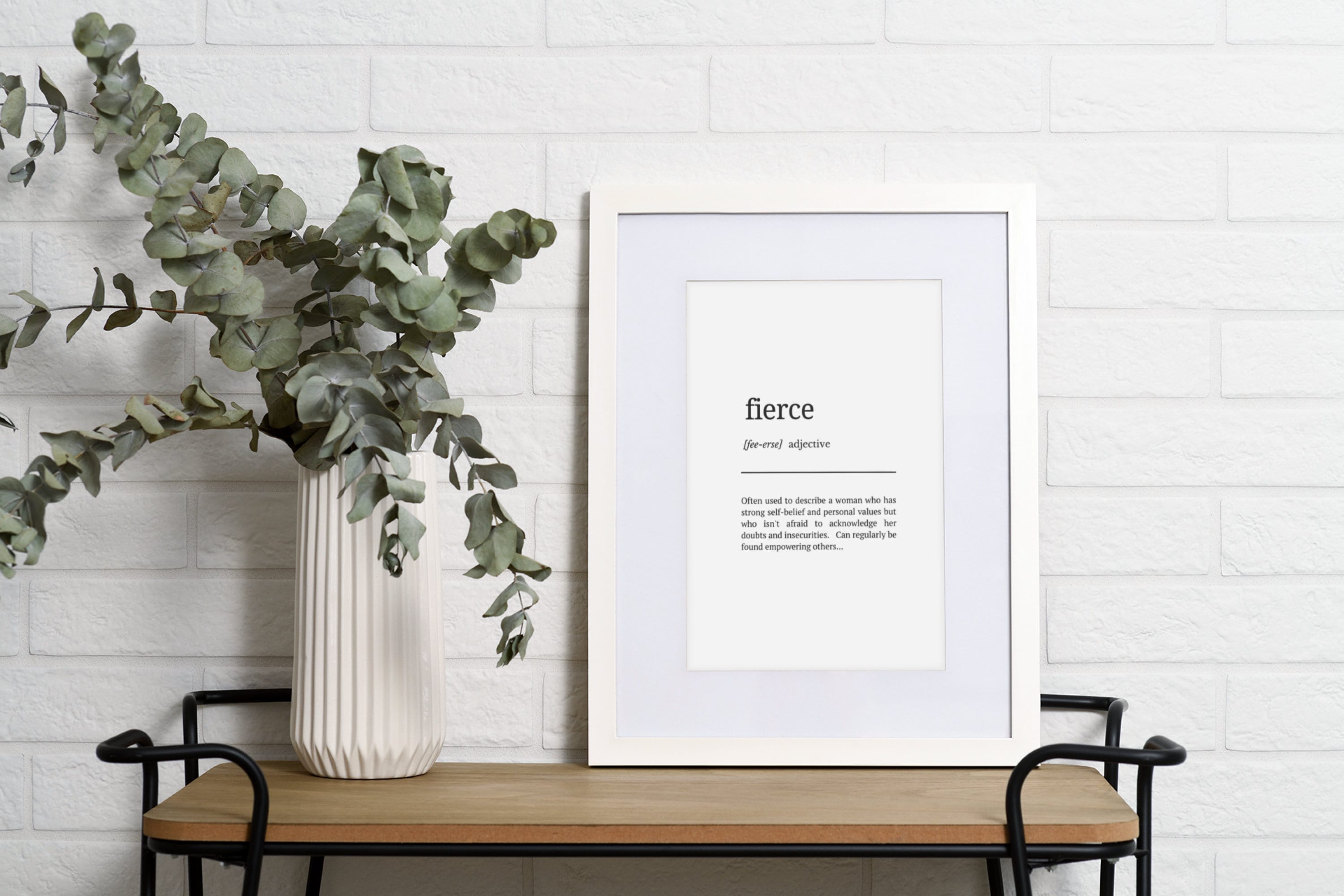 Fierce Definition Poster for Sale by Kweee