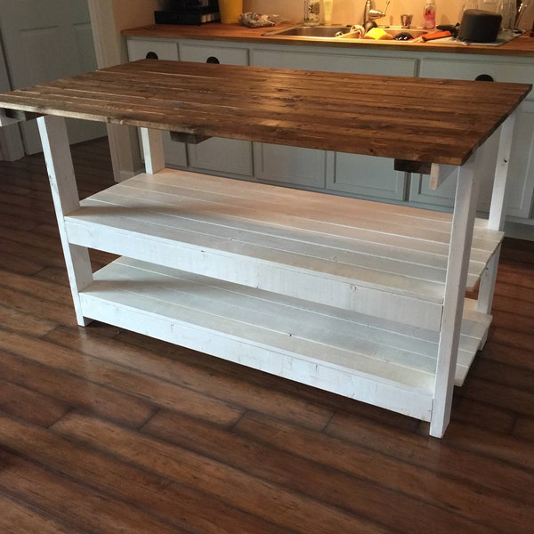 Rustic Kitchen Island