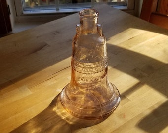 Bicentennial Wheaton Glass Liberty Bell Bottle Vase - Pass and Stow Bottle - 1776 1976 Collectible - American Revolution Memorabilia