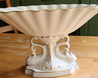 Vintage Lenox Aquarius Dolphin Compote Bowl