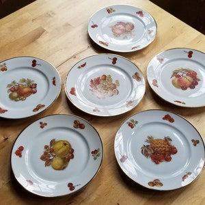 Vintage German Fruit Plate - JKW Bavarian Fruit Plate -  Ceramic Porcelain Plate Dish - Made in West Germany - Josef Kuba