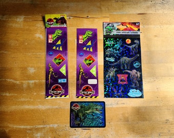 Vintage Jurassic Park The Lost World Stickers - Dinosaur Sticker Sheets