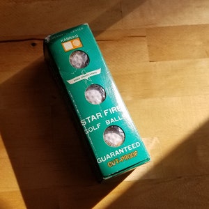 Vintage Starfire Golf Balls - Kabriko - 3 New in Box - Vintage Golf Balls - Vintage Sport - 1970s 70s Golf Memorabilia