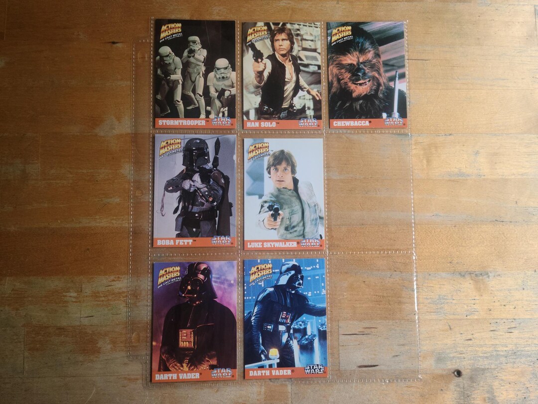 Star Wars Action Masters Trading Cards 1994 7 Cards Etsy