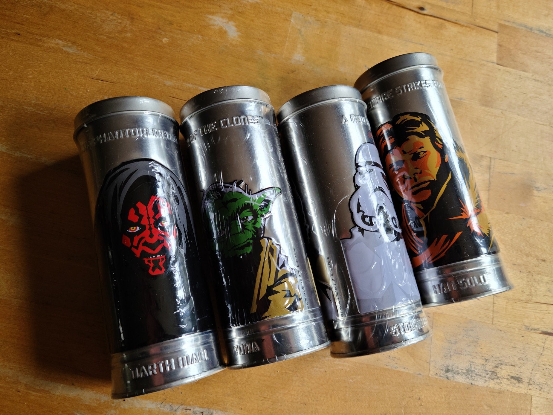 Vintage Burger King Watches With Tin Containers - Darth Maul Obi