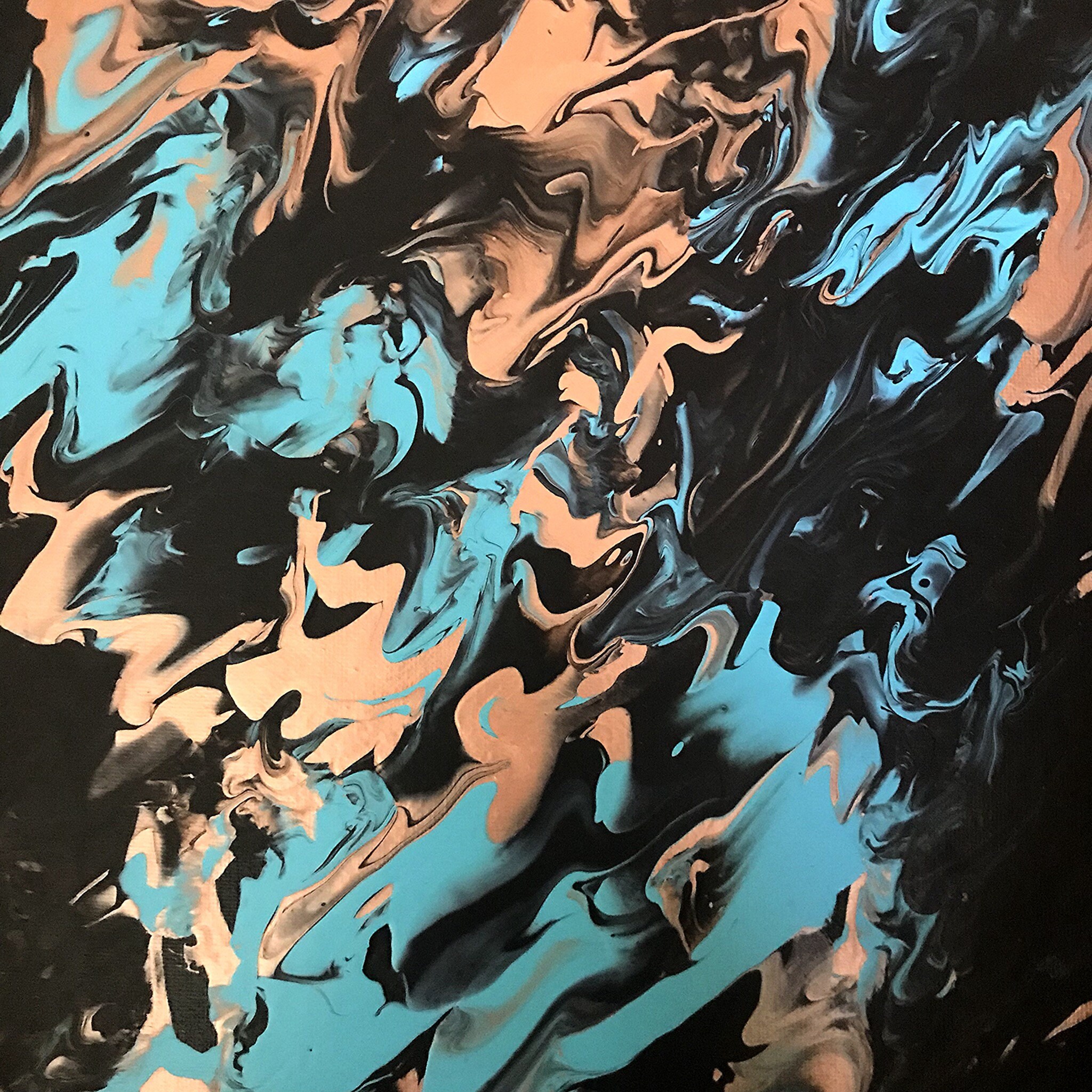 Toxic Pop 11x14 Abstract Acrylic Fluid Painting Home Decor Etsy UK