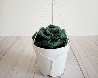 Succulent Crochet Plant - Large, Crochet Hanging Plant, Hanging Plant for House