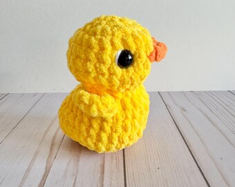 Ducky Plushie, Crochet Stuffed Animal Duck