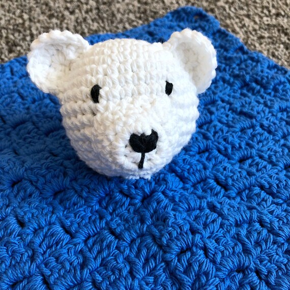 Download Polar Bear Lovey Handmade Crochet Lovey Baby Animal Lovey Etsy