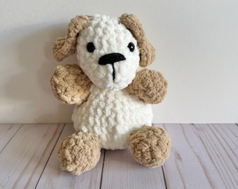 Puppy Plushie, Crochet Stuffed Animal Dog