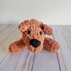 Puppy Plushie, Crochet Stuffed Animal Dog