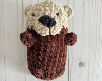 Otter Plushie, Crochet Stuffed Animal Otter