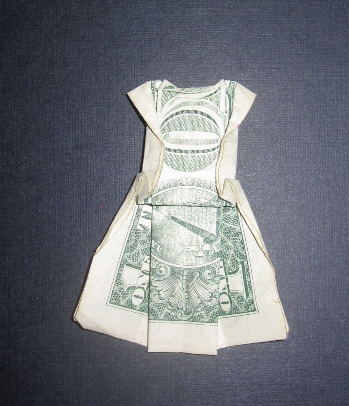 Winter Wedding Gift Dollar Bill Origami Dress Money Etsy