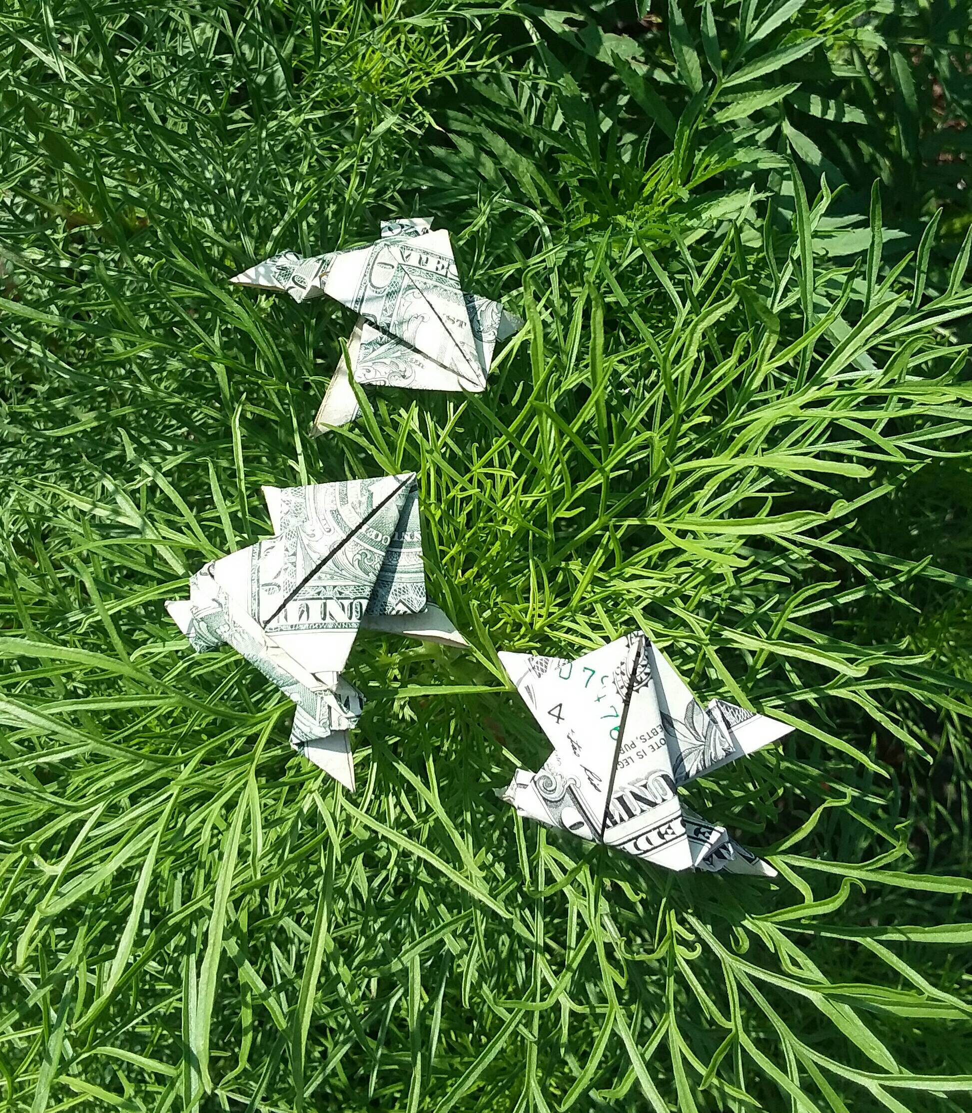 Dollar Origami Jumping Frog A Fun and Easy Papercraft easy origami