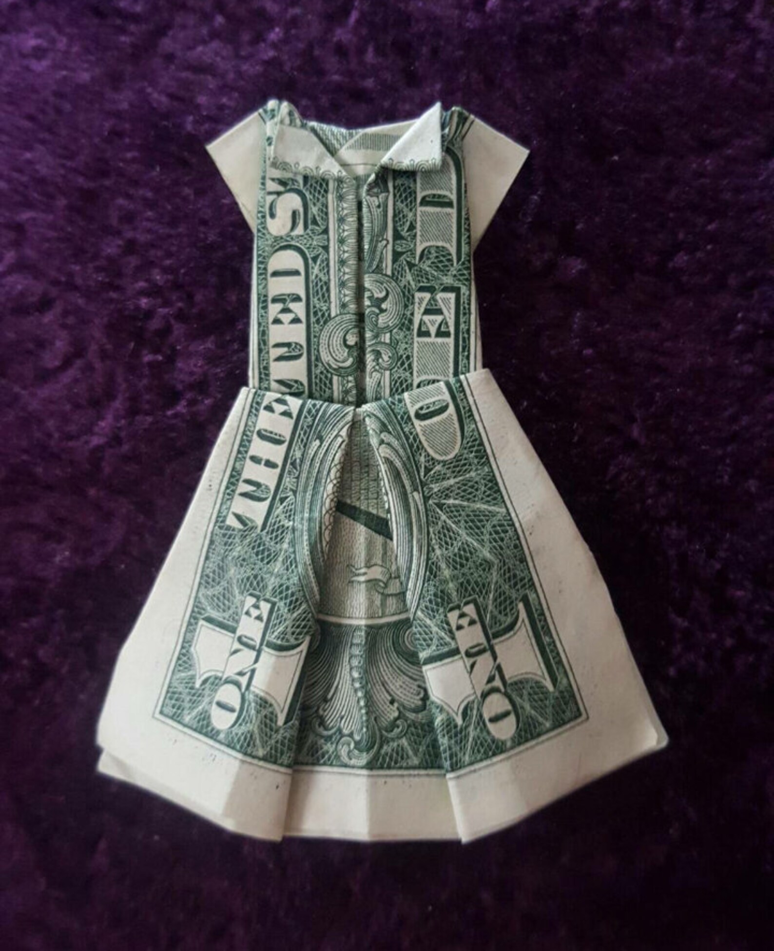 Dollar Bill Origami Origami Dress Money Origami Wedding Etsy