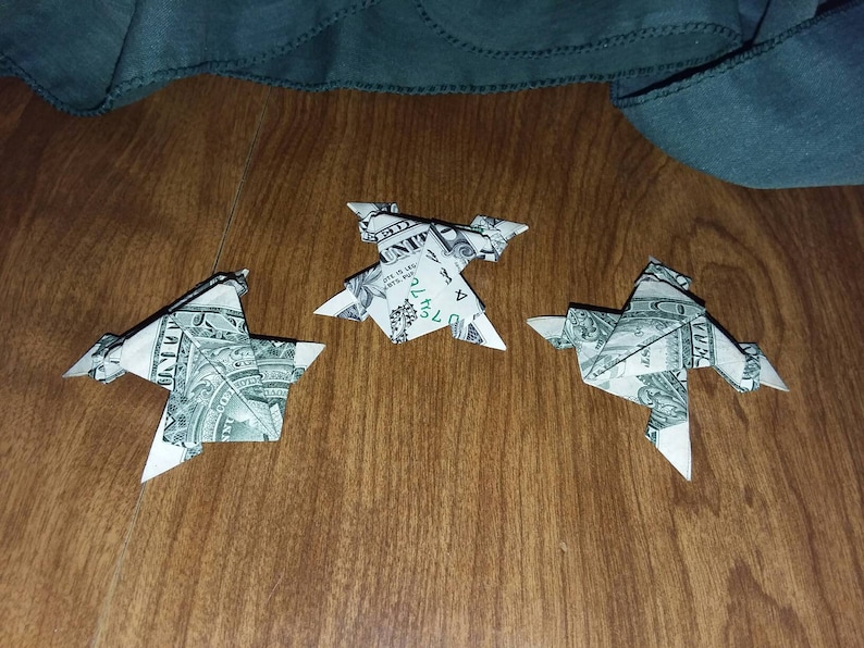 Dollar Bill Origami Animal Money Jumping Frog Paper Paper & Party