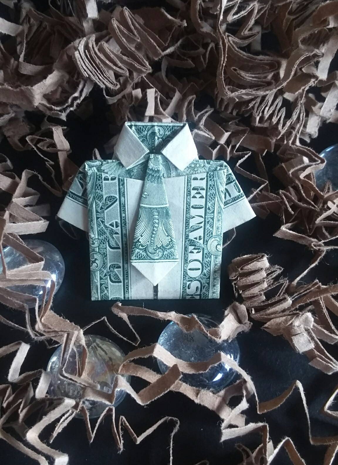 Dollar Bill Origami Money Shirt and Tie Hand Folded Money Etsy