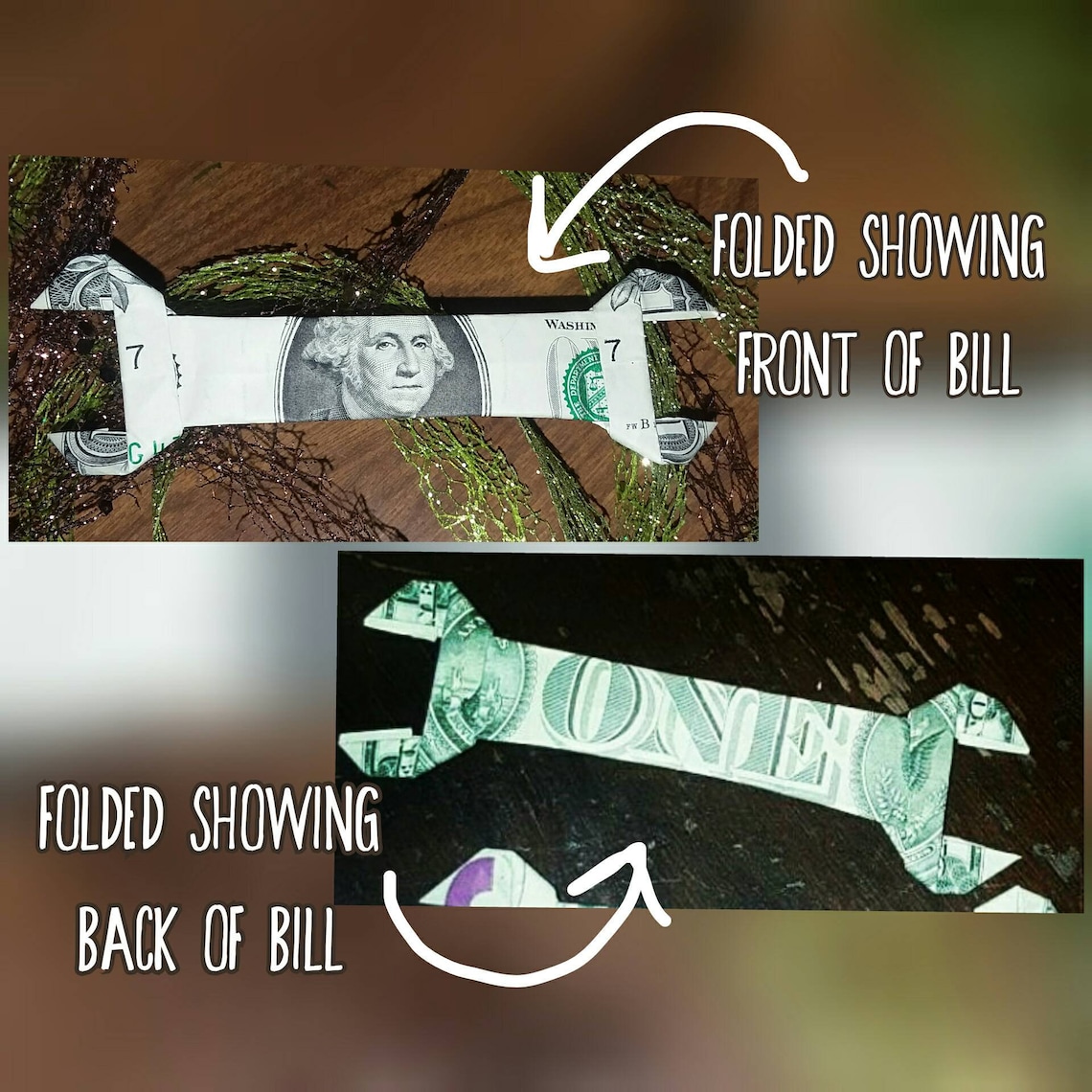 Money Origami Paper Wrench Real Dollar Bill Origami Wrench Etsy