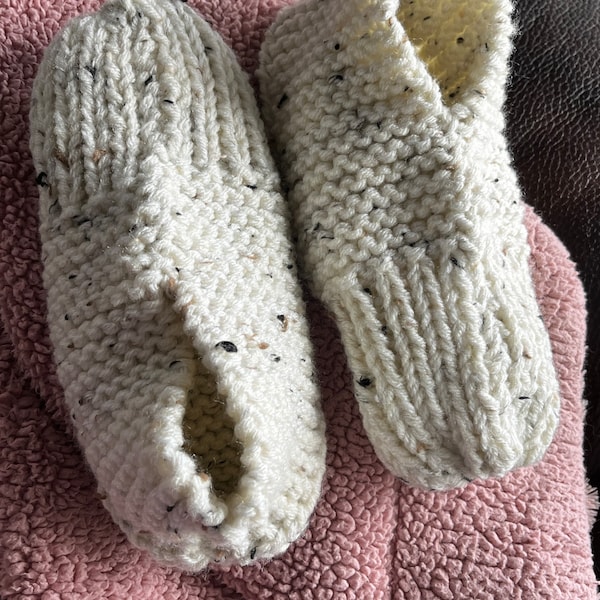knitted house slippers