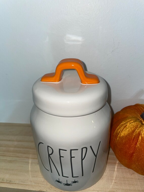 Rae Dunn Scary + Creepy Halloween Canisters with Spiders munimoro.gob.pe