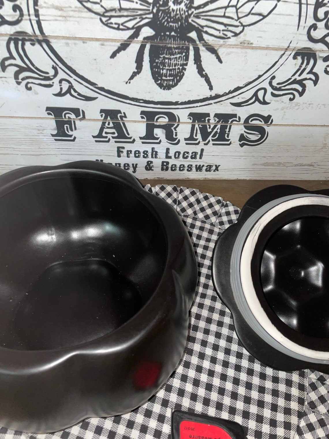 Rae Dunn Authentic Halloween Candy Canister Bowl Pumpkin Etsy