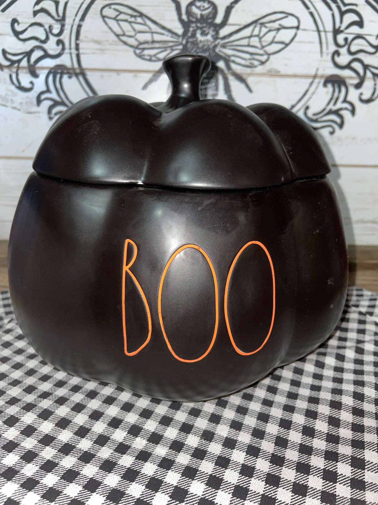 Rae Dunn Authentic Halloween Candy Canister Bowl Pumpkin Etsy