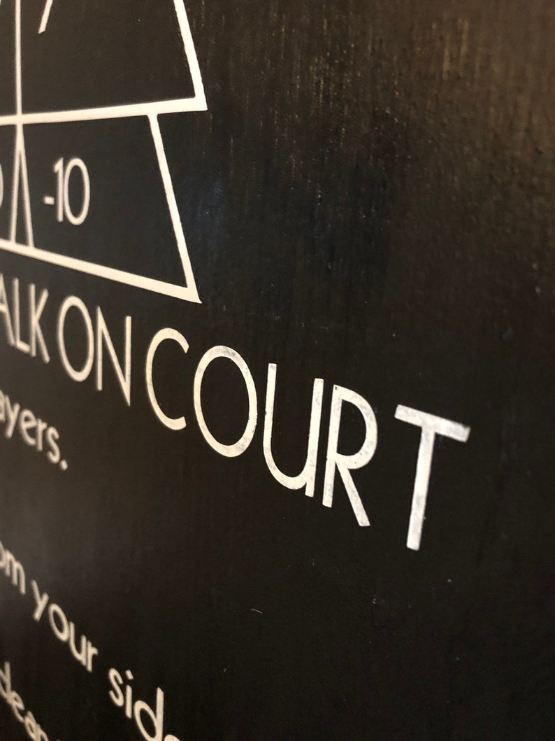 Shuffleboard Rules Sign Outdoor Games Outdoor Party Game Etsy