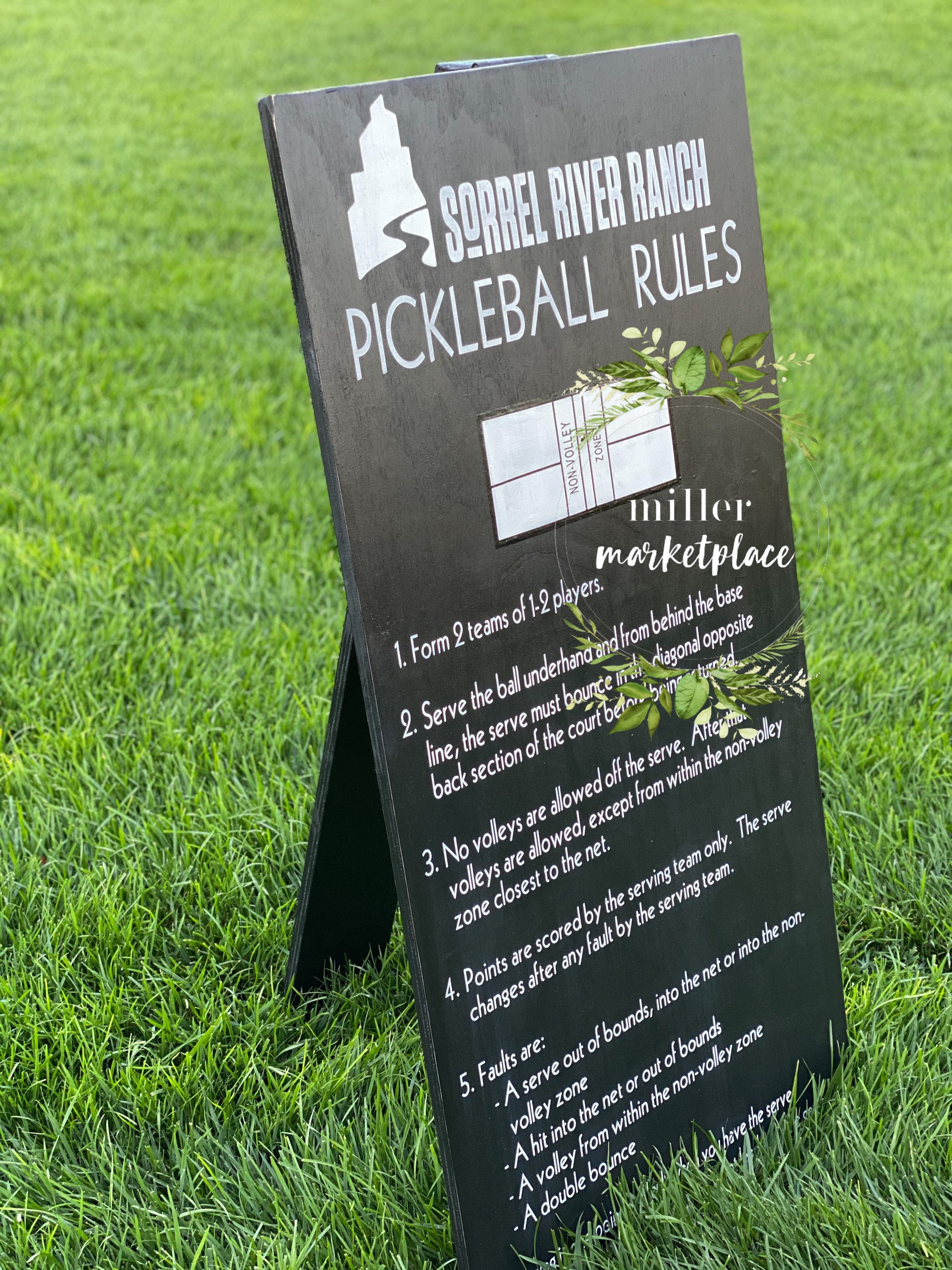 Pickleball Court Rules Sign prntbl.concejomunicipaldechinu.gov.co