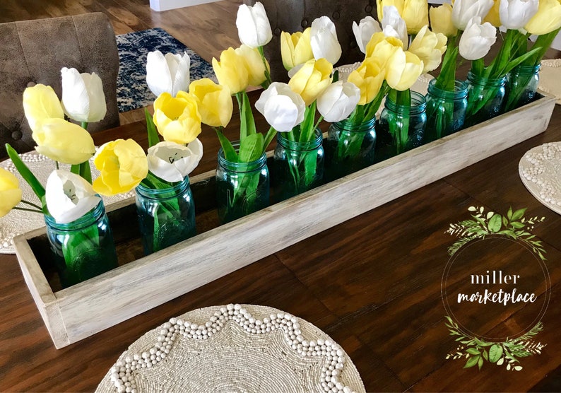 Primitive Wood Table Centerpiece Box Wedding Box Wedding Etsy