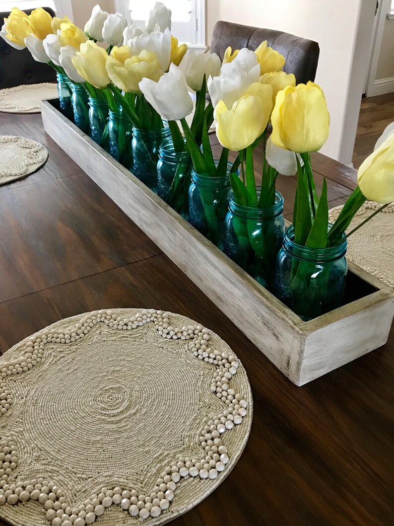 Primitive Wood Table Centerpiece Box Wedding Box Wedding Etsy